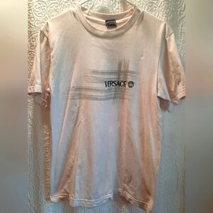 Versace Jeans Couture Men's T-Shirt Large White Vtg Cotton Designer Classic